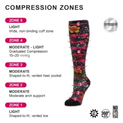 Compression Sugar Skulls Socks -ALEGRIA SHOES SALE ALEGRIA FW20 ZONES SOCKS R3