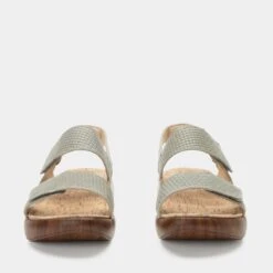 Bailee Woven Sage Sandal -ALEGRIA SHOES SALE BAI 6132 S5
