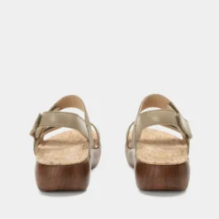 Bailee Woven Taupe Sandal -ALEGRIA SHOES SALE BAI 6163 S3