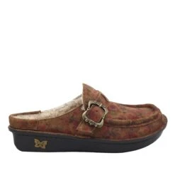 Shoes Brigid Cognac & Roses Clog -ALEGRIA SHOES SALE BRI 7764 S2