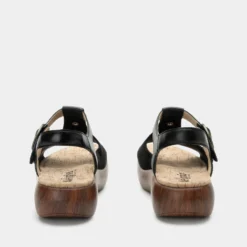 Betsie Stretch Black Sandal -ALEGRIA SHOES SALE BSE 6146 S3