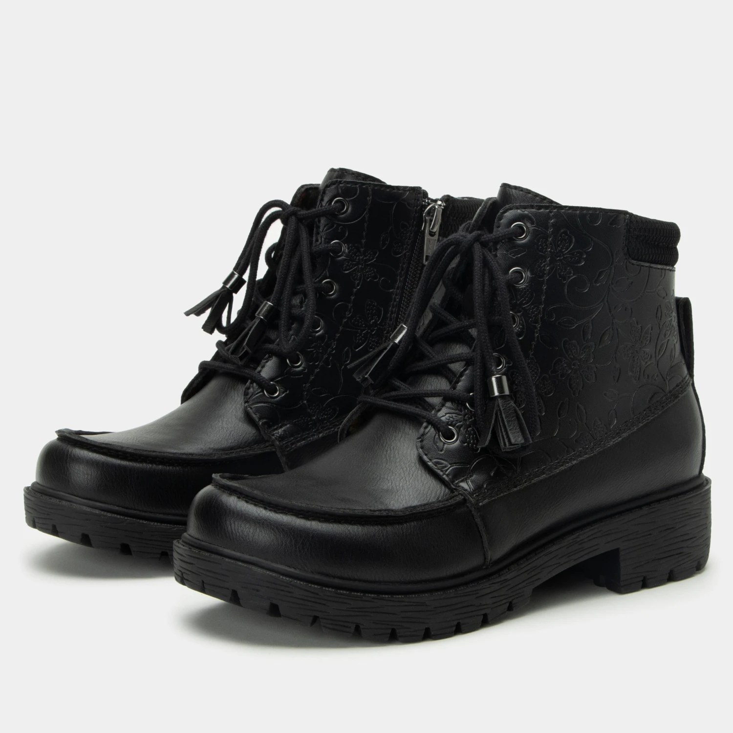 Chevon Embloom Black Boot 1 Chevon Embloom Black Boot