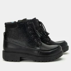 Chevon Embloom Black Boot 9 Chevon Embloom Black Boot -ALEGRIA SHOES SALE CHV 8111 S2 df4b0403 560d 41c4 bcd1 b02a6b7ad9a5