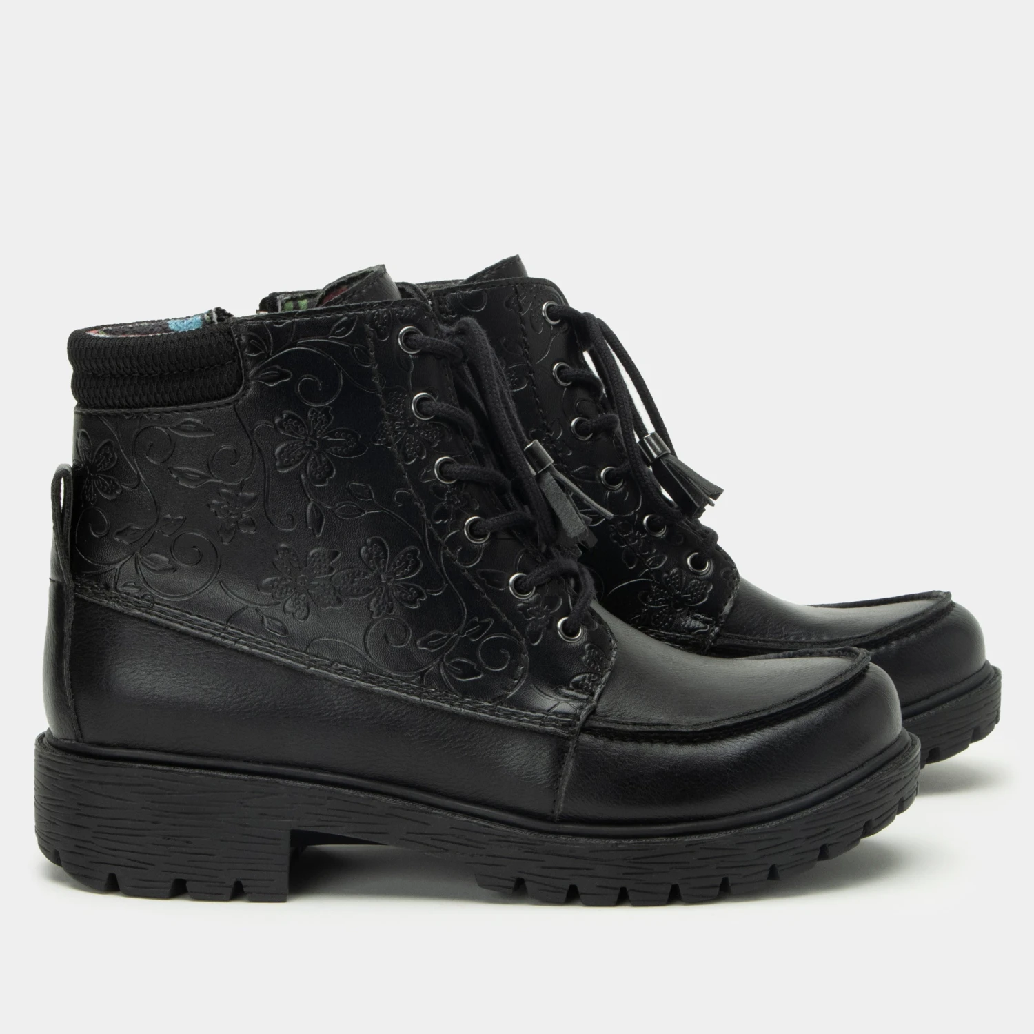 Chevon Embloom Black Boot 3 Chevon Embloom Black Boot - Image 3