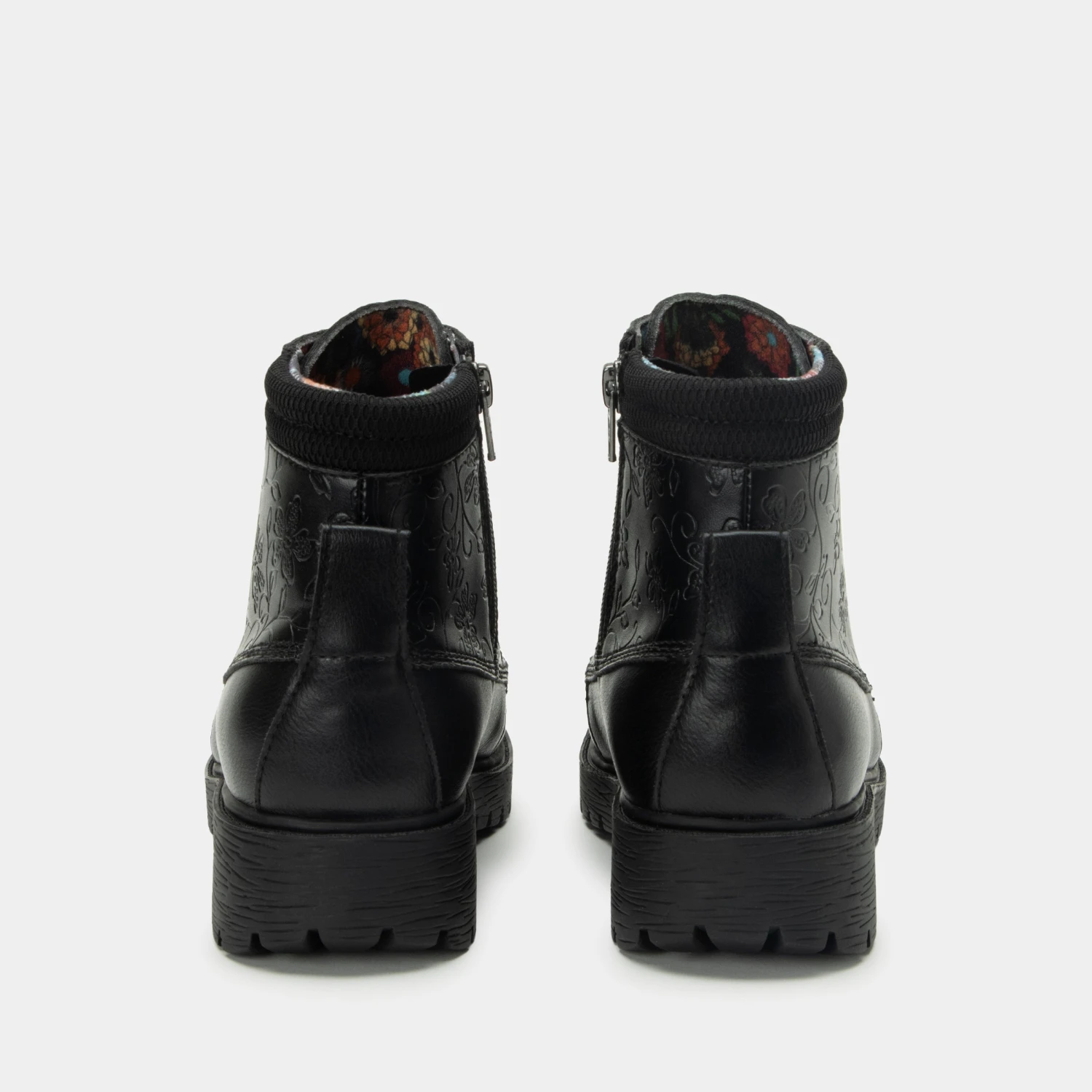 Chevon Embloom Black Boot 4 Chevon Embloom Black Boot - Image 4