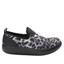 Eden White Leopard Shoe -ALEGRIA SHOES SALE EDE 406 S2