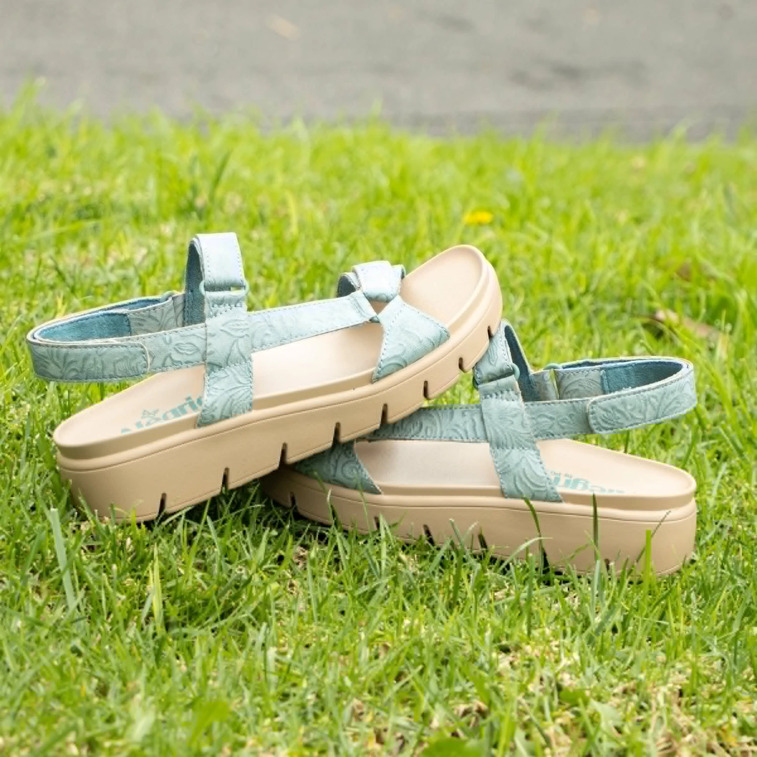 Henna Aged Denim Sandal 2 Henna Aged Denim Sandal - Image 2