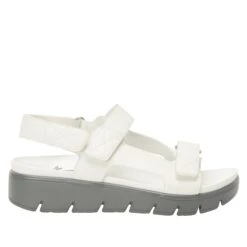 Henlee White Sandal -ALEGRIA SHOES SALE HLE 7439 S2