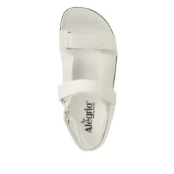 Henlee White Sandal -ALEGRIA SHOES SALE HLE 7439 S4