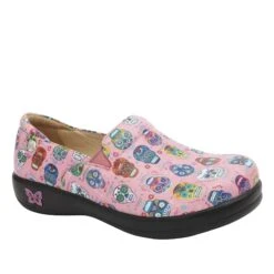 Shoes Keli Sugar Skulls Pink Professional Shoe -ALEGRIA SHOES SALE KEL 7621 S2