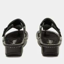 Kennedi Twinkle Black Sandal -ALEGRIA SHOES SALE KNN 6100 S3