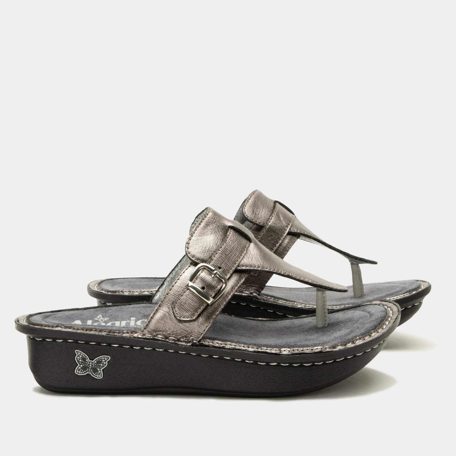 Kennedi Twinkle Pewter Sandal 2 Kennedi Twinkle Pewter Sandal - Image 2