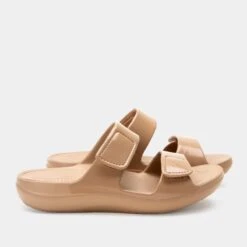 Orbyt Taupe Gloss Sandal -ALEGRIA SHOES SALE ORB 6154 S2