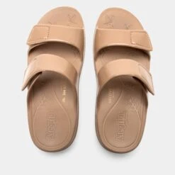 Orbyt Taupe Gloss Sandal -ALEGRIA SHOES SALE ORB 6154 S4