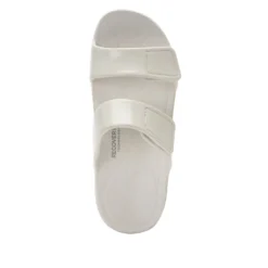Orbyt White Gloss Sandal -ALEGRIA SHOES SALE ORB 7439 S4