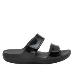 Orbyt Black Gloss Sandal 8 Orbyt Black Gloss Sandal -ALEGRIA SHOES SALE ORB 7441 S2