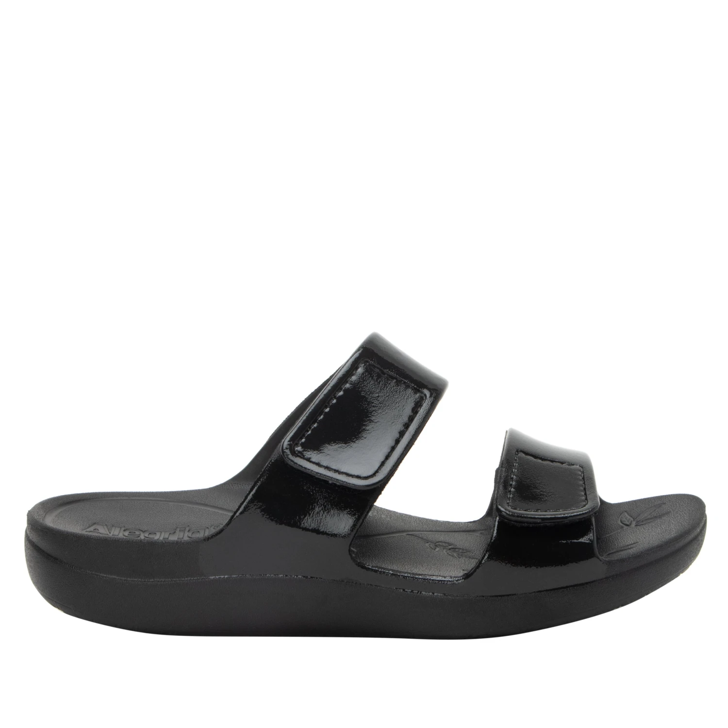Orbyt Black Gloss Sandal 3 Orbyt Black Gloss Sandal - Image 3