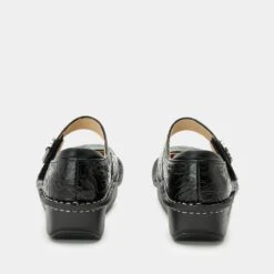 Shoes Paloma Black Embossed Rose Mary Jane -ALEGRIA SHOES SALE PAL 531 S3 9dd7ba3b b423 4ca4 b0d5 0d392b75ce9b