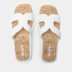 Portia All White Sandal -ALEGRIA SHOES SALE PTA 6441 S4