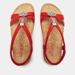 Roz True Red Sandal -ALEGRIA SHOES SALE ROZ 6134 S4 e99e8b3e 91b0 4503 a19c fd4a68445bca