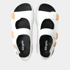 Sandie White Sandal -ALEGRIA SHOES SALE SDI 6207 S4