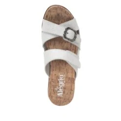 Sierra Delicut White Sandal -ALEGRIA SHOES SALE SIE 7408 S4