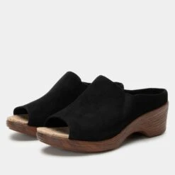 Shoes Shilaine Stretch Black Sandal