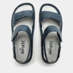 Verona Basketry Navy Sandal -ALEGRIA SHOES SALE VER 6112 S4 8f558956 1c9a 4ab2 8a34 0e56d53a3043