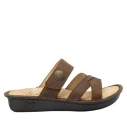 Victoriah Oiled Brown Sandal -ALEGRIA SHOES SALE VIC 7412 S2