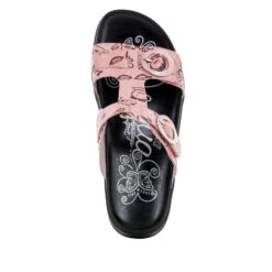 Vita Red Scribble Sandal -ALEGRIA SHOES SALE VIT 301 S4