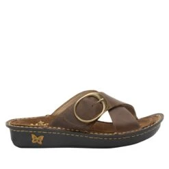 Vanya Oiled Brown Sandal -ALEGRIA SHOES SALE VYA 7412 S2
